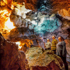 Visite souterraine du Wind Cave National Park dans le comté de Custer, Dakota du Sud