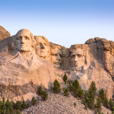 Mount Rushmore National Memorial in South Dakota's Black Hills region